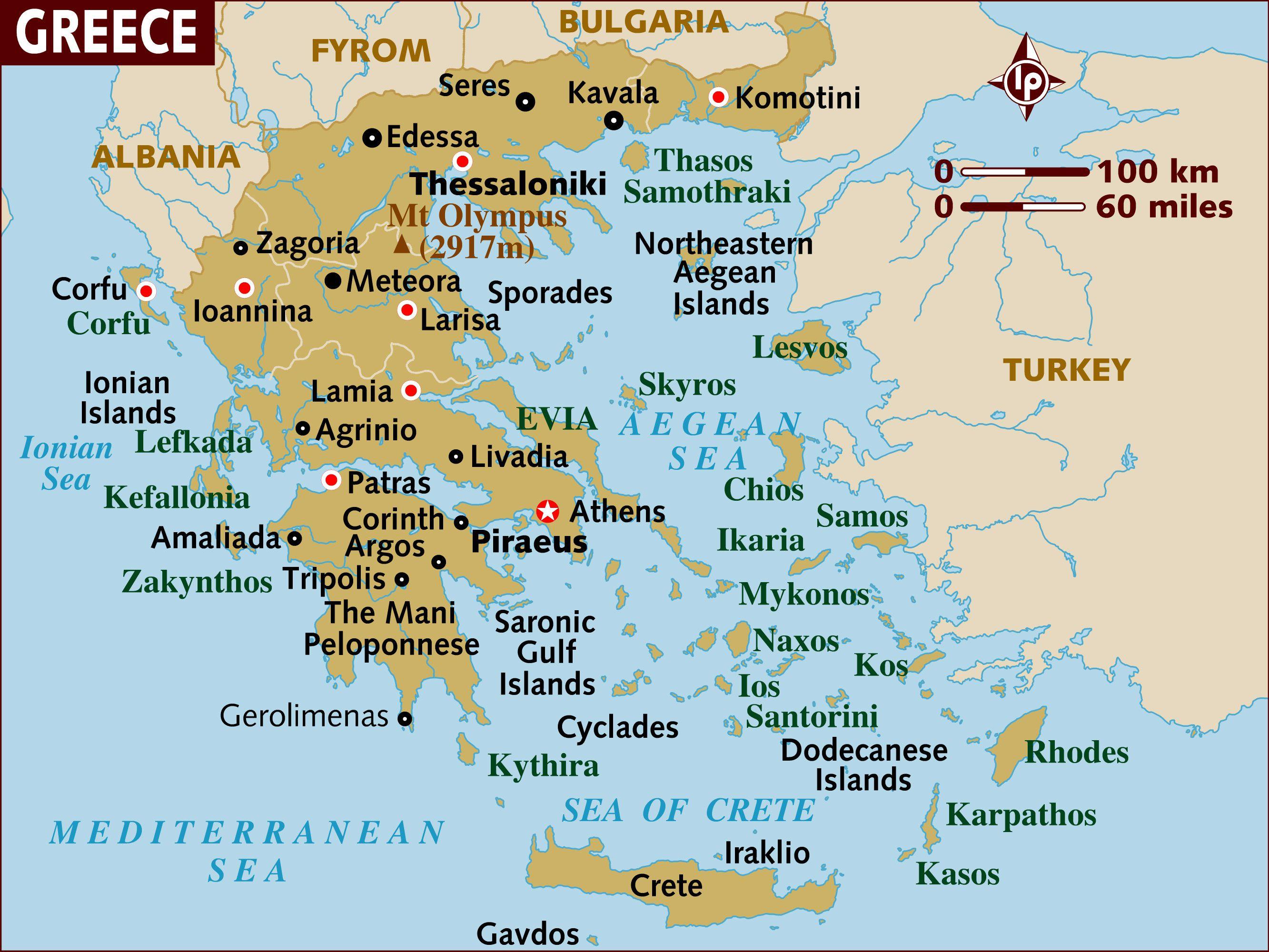 Atenas En El Mapa 