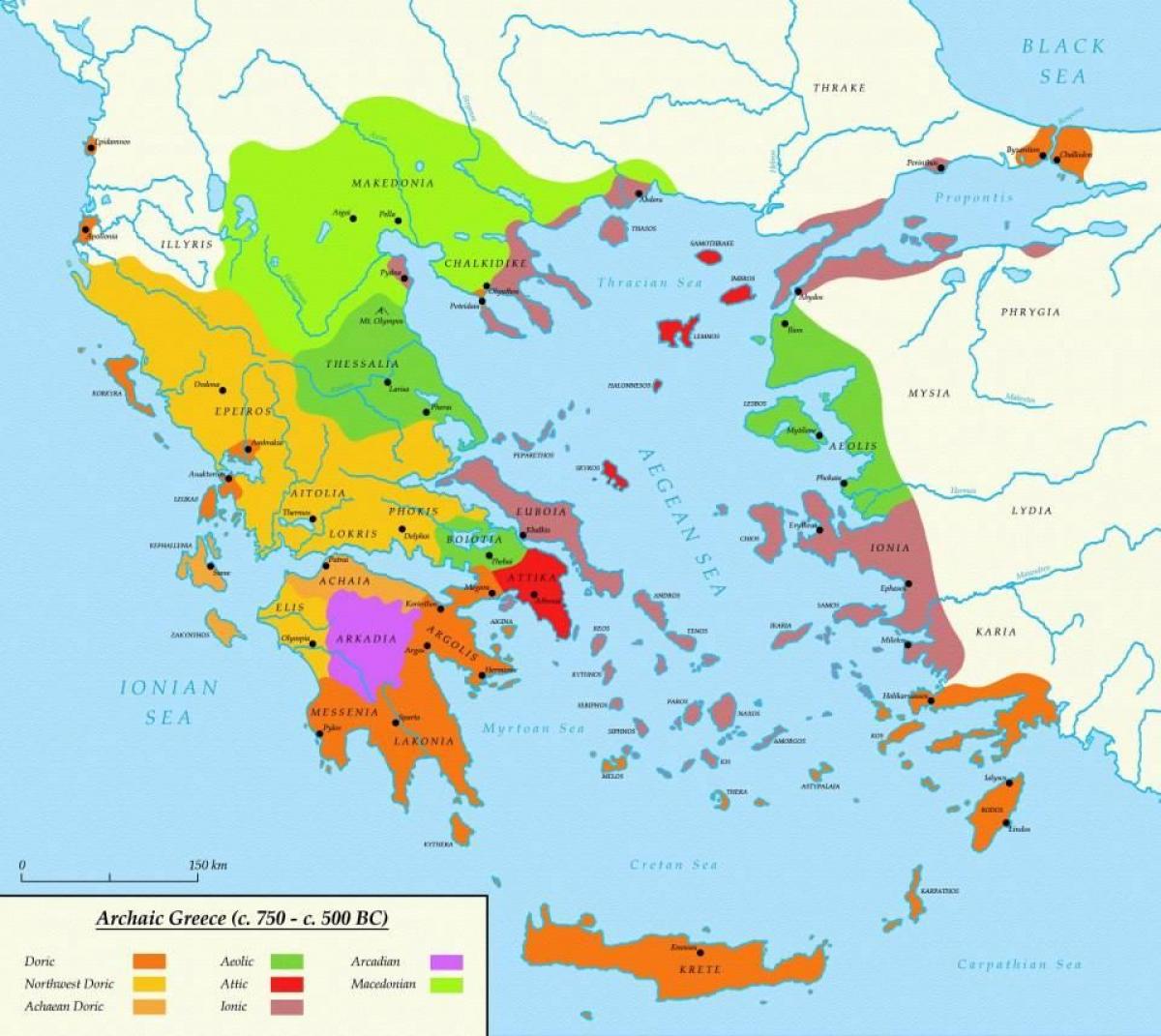 Mapa Da Grecia Antiga - ENSINO