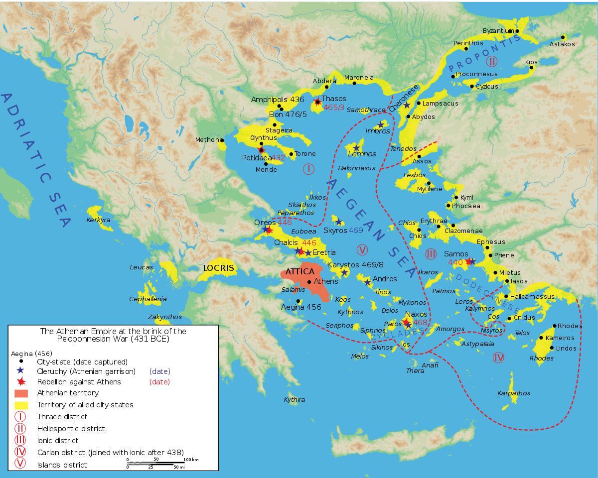 la antigua ciudad de Atenas mapa