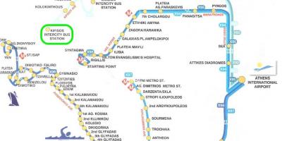 Mapa de kifissos estación de autobuses